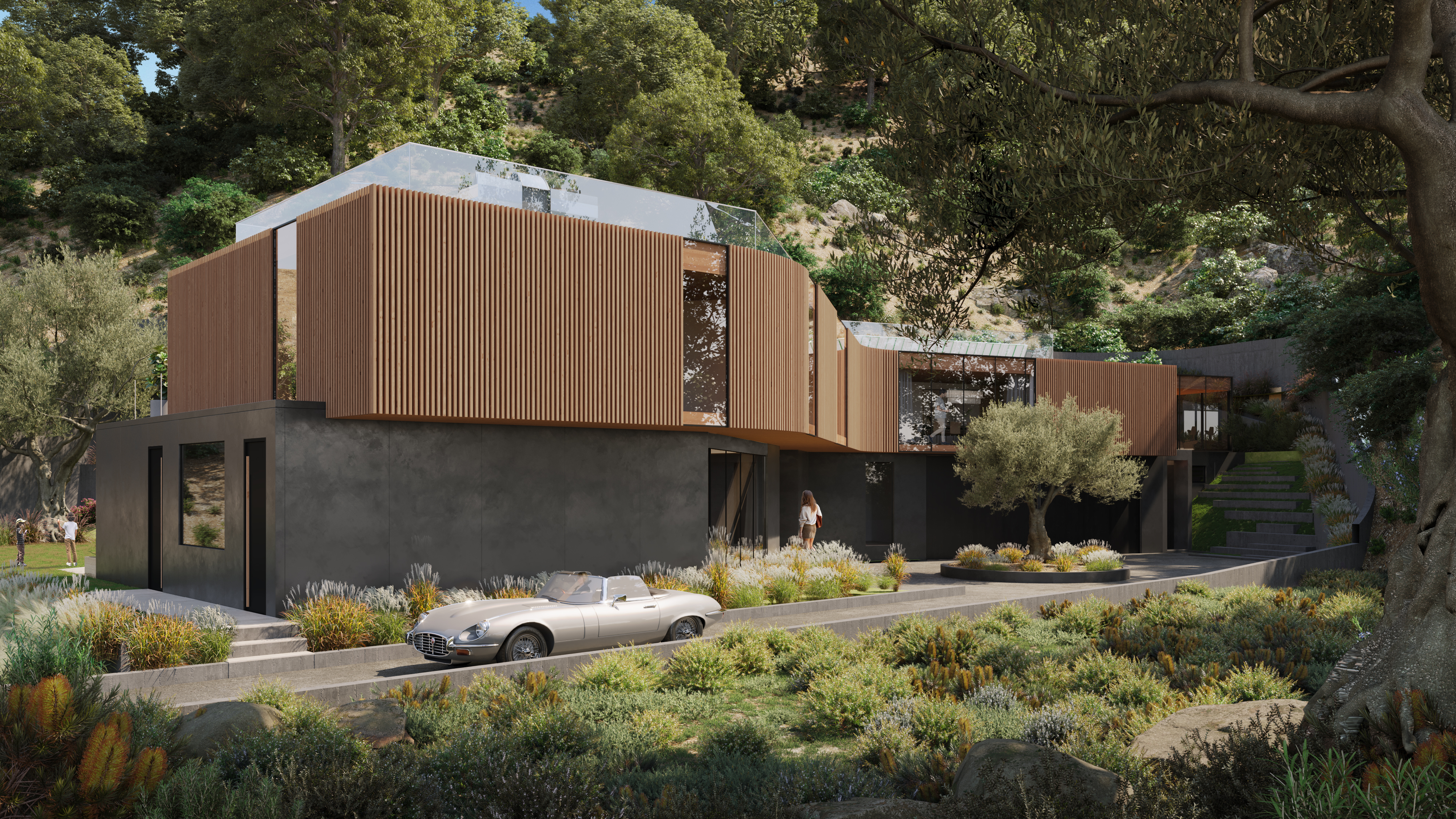 Moto courtyard